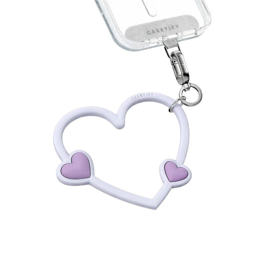 Accesorio Casetify strap de mano corazon celeste