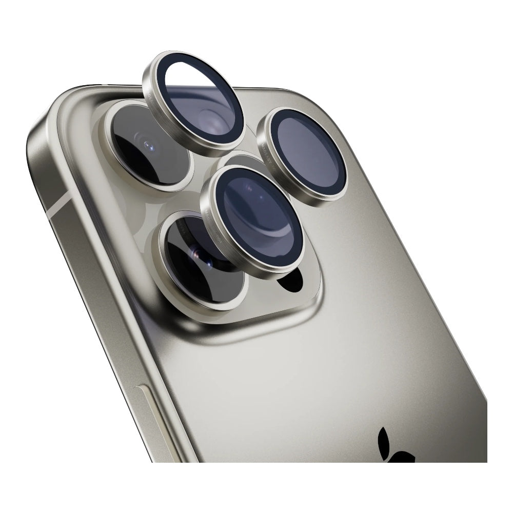 Accesorio mageasy vidrio templado camara iphone 16 pro max - iphone 16 pro lenz sapphire lens protector for 2024 iphone 3 lenses color gris