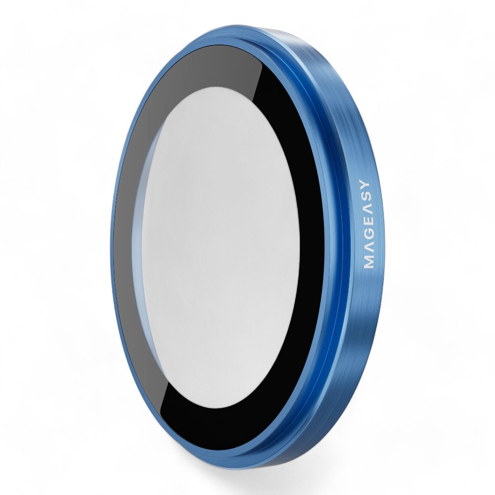 Accesorio mageasy vidrio templado camara iphone 16 lenz sapphire lens protector for 2024 iphone 2 lenses / 2 lenses large color azul