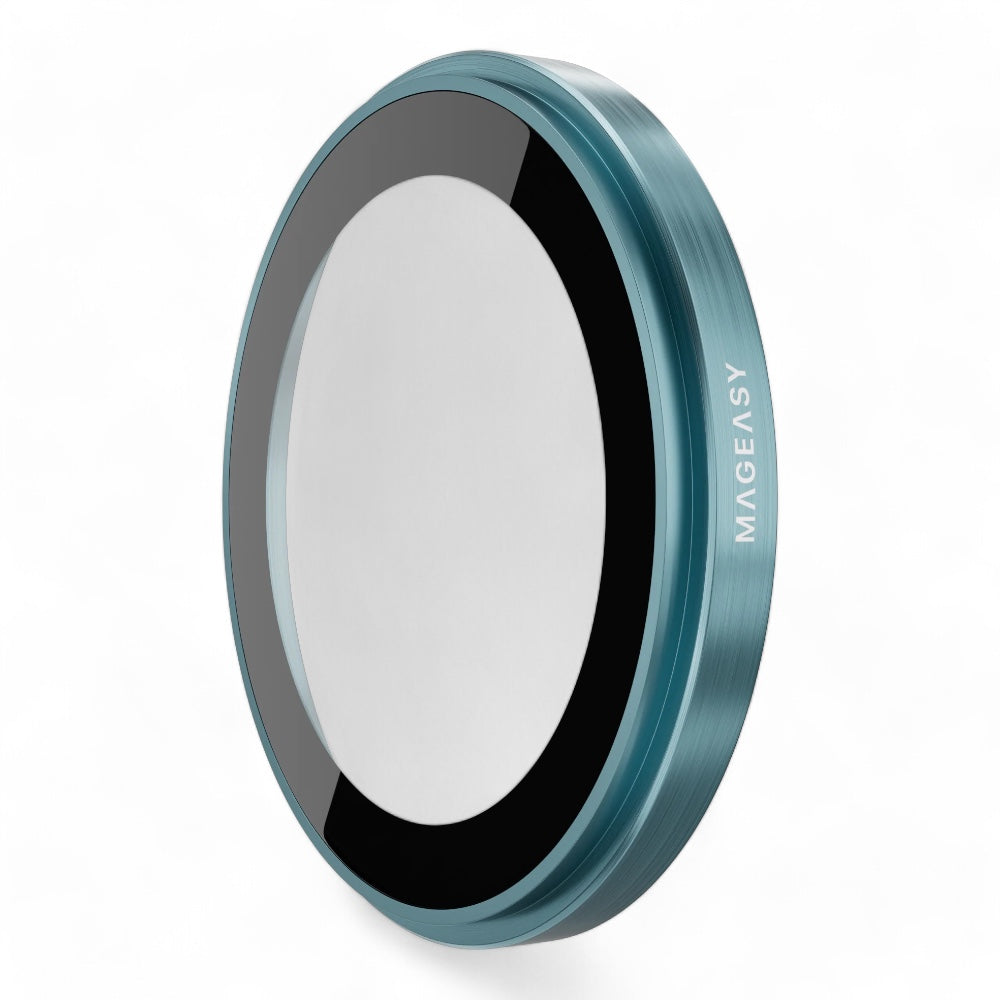 Accesorio mageasy vidrio templado camara iphone 16 lenz sapphire lens protector 2 lenses / 2 lenses large vista blue color celeste