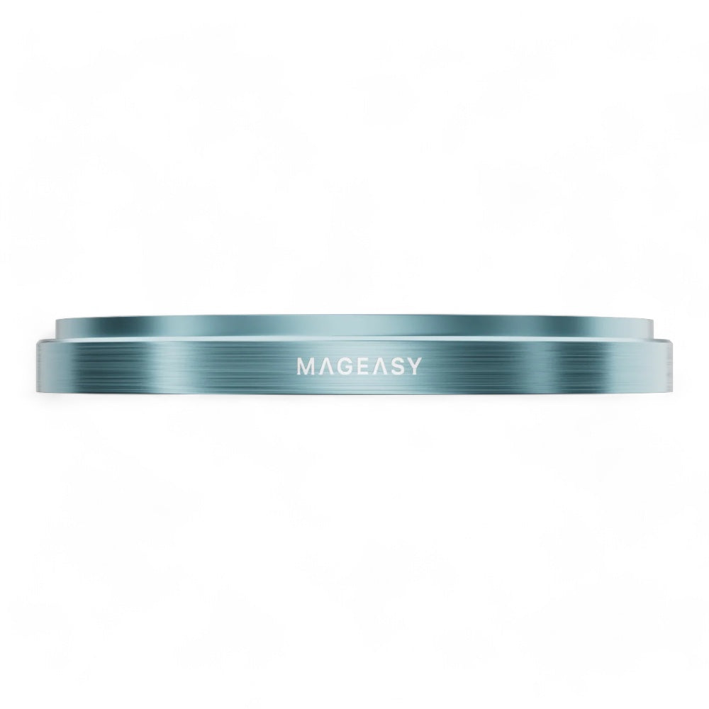 Accesorio mageasy vidrio templado camara iphone 16 lenz sapphire lens protector 2 lenses / 2 lenses large vista blue color celeste