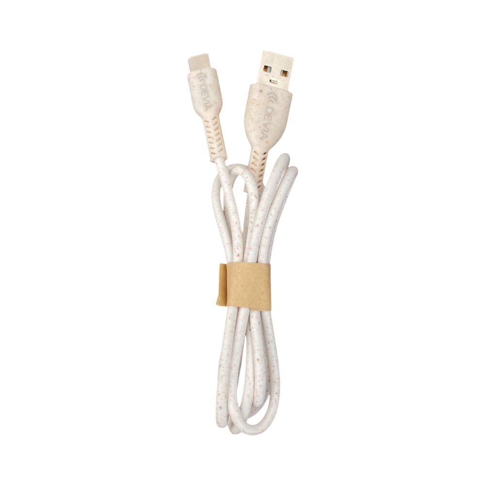 Cable Devia USB Organico Opcion 3 Cable USB To Type -c Color Beige