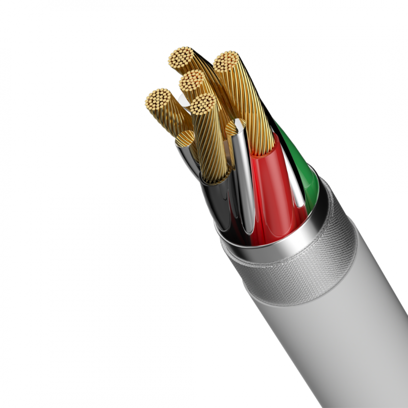 Cable Devia Smart Series PD 60W Type-C a Type-C 2m Blanco - 0510605700020041