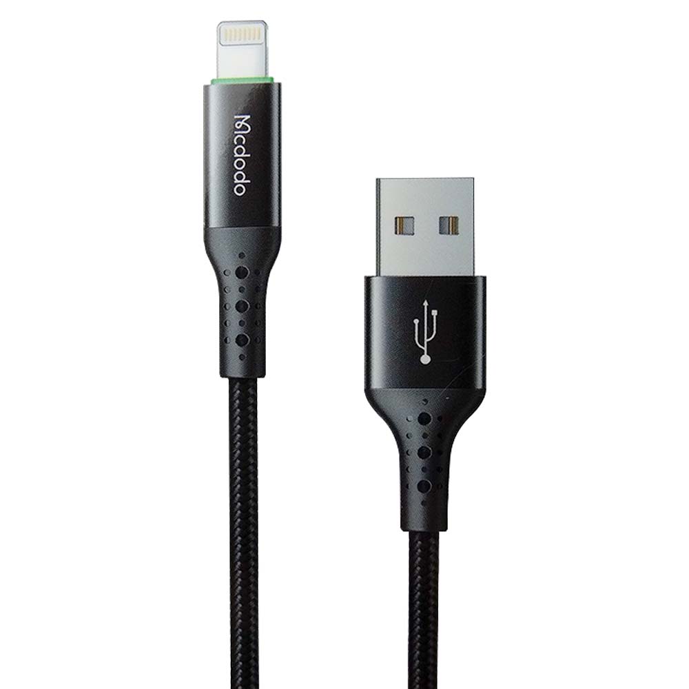 Cable mcdodo usb ca-7411 1.8 metros con la funcion de auto disconnect usb a lightning color negro