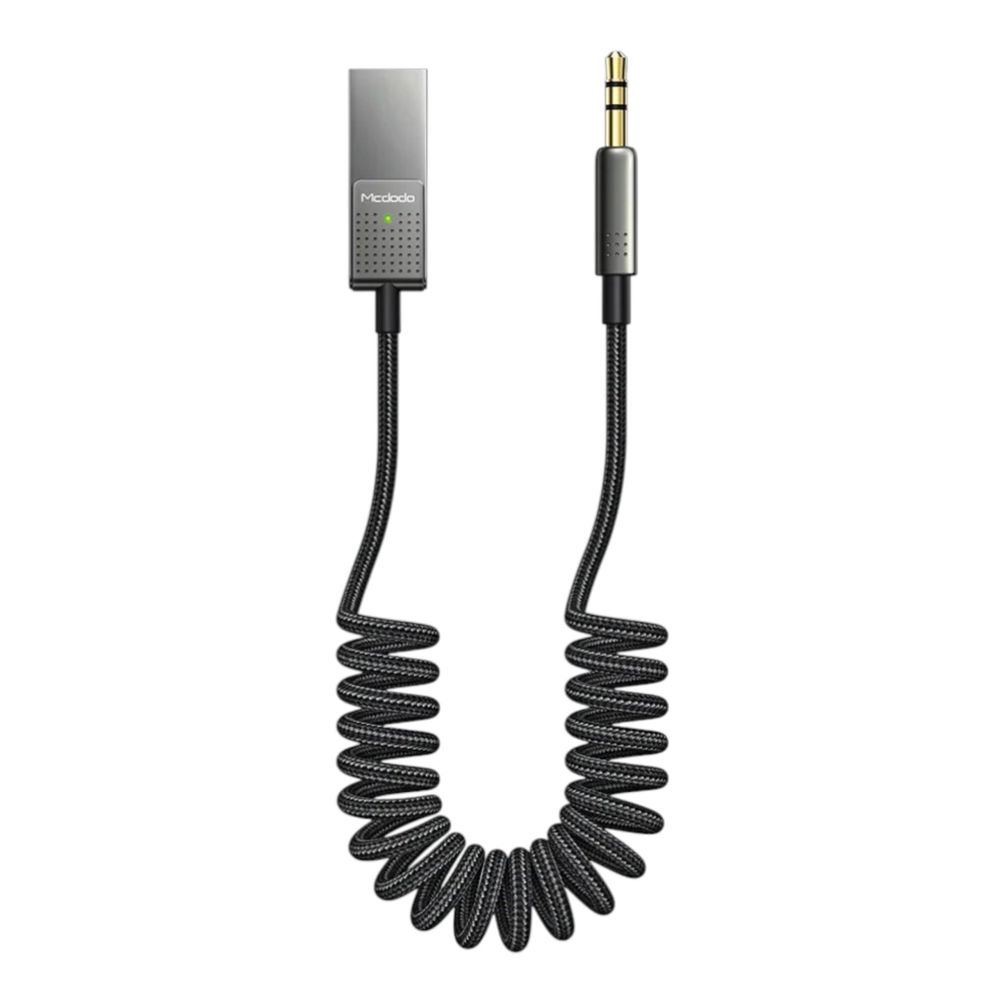 McDodo Ca-8700 Cable Audio Inalámbrico Espiral 1.7m Negro | TOP MOVIL Guatemala