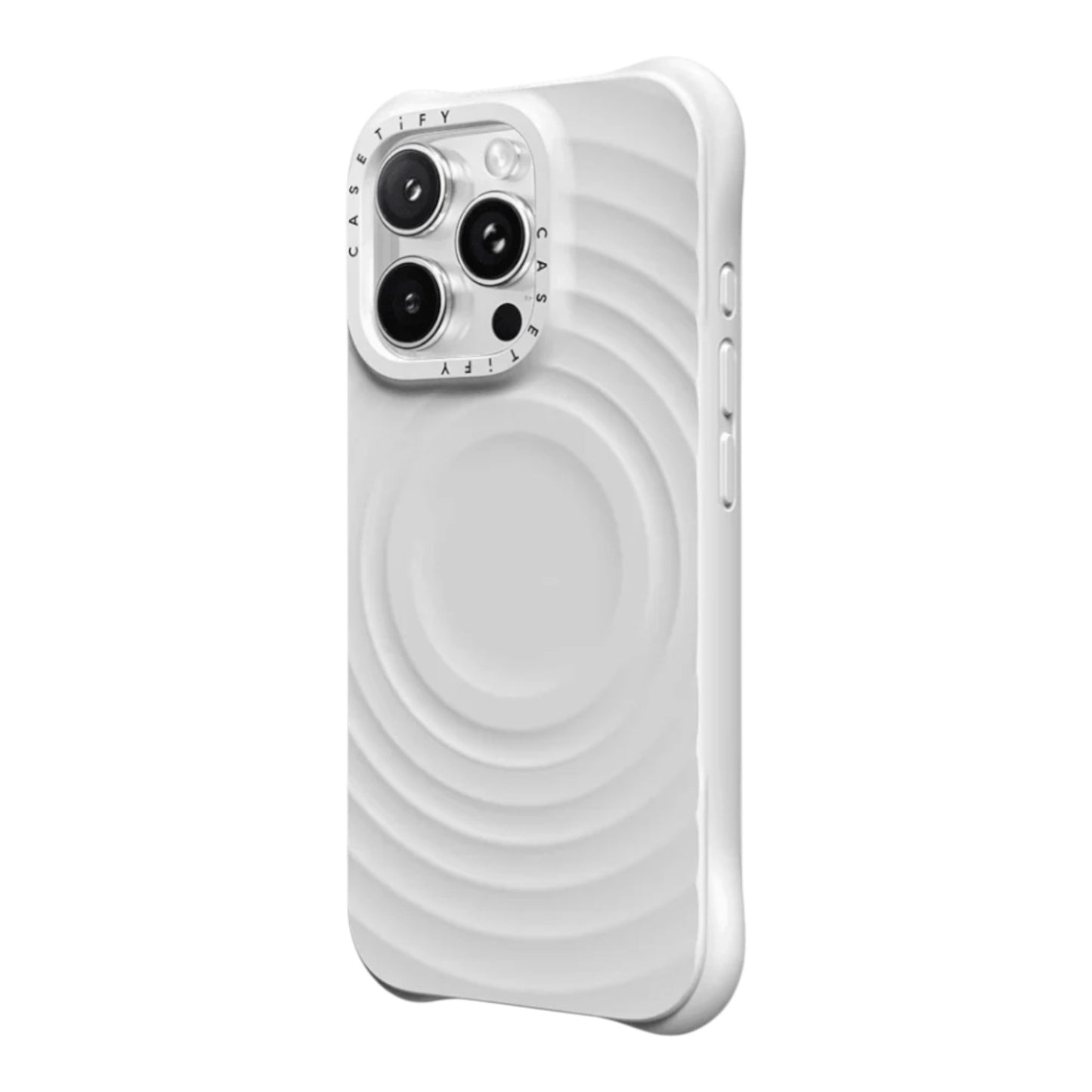 Estuche CASETiFY MagSafe Ripple para iPhone 17 Pro Max - blanco
