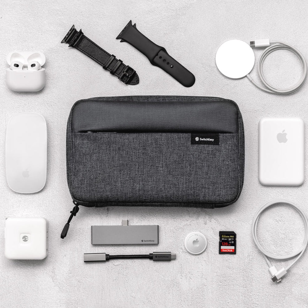 Estuche clasico switcheasy bolsa urban organizer pouch color gris
