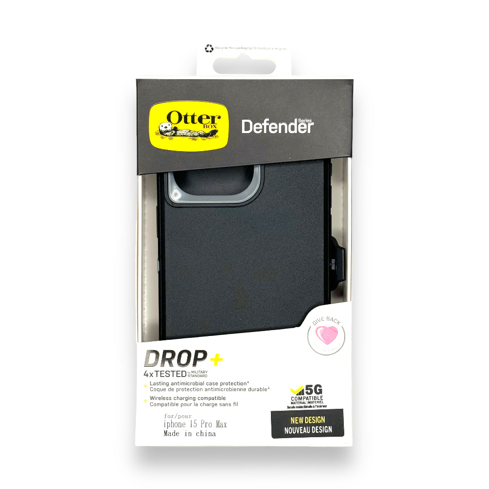 Case OtterBox Defender | iPhone 15 Pro Max | Gris
