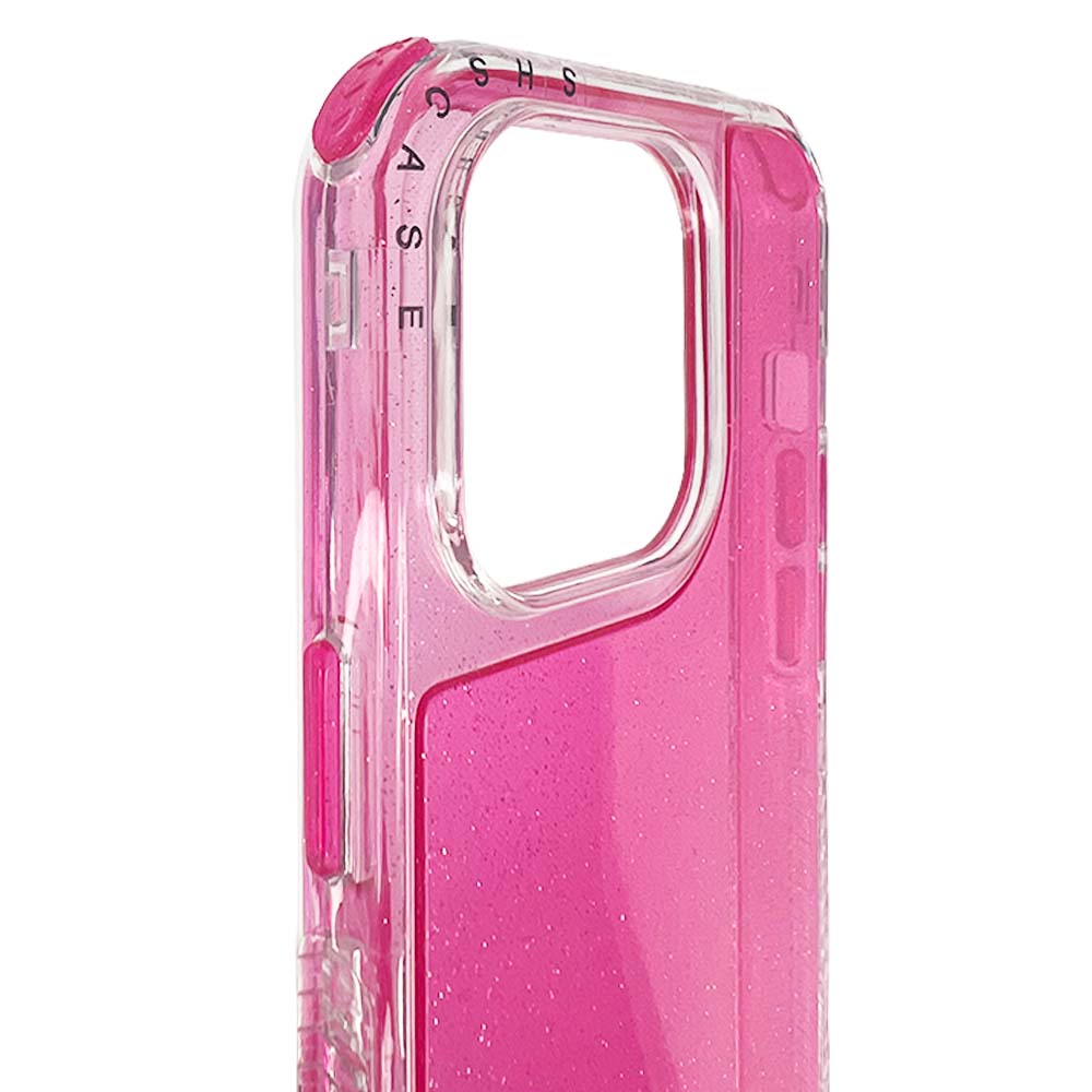 Case el Rey glitter iphone 14 pro max defender color fucsia