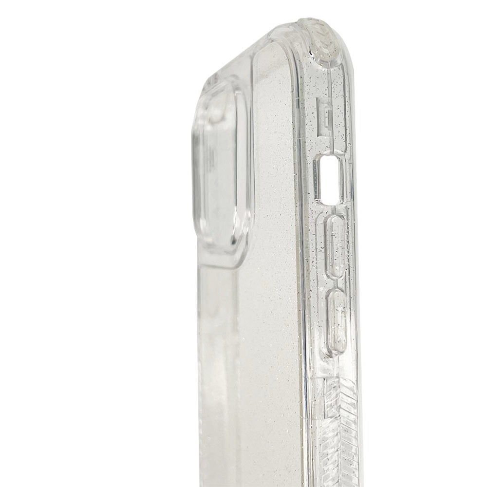 Estuche el rey glitter iphone 14 pro defender color transparente