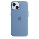 Estuche apple magsafe iphone 15 silicone color azure