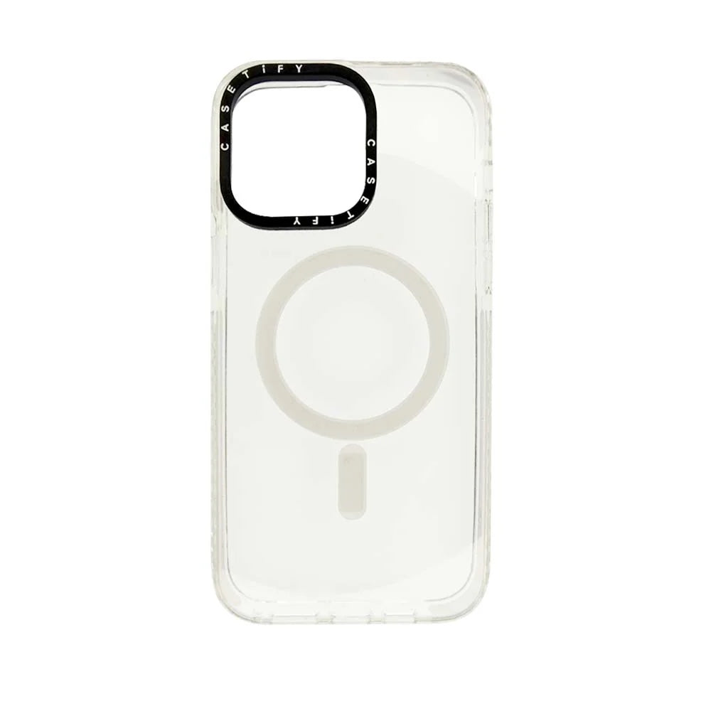 Estuche casetify magsafe iphone 14 pro color blanco