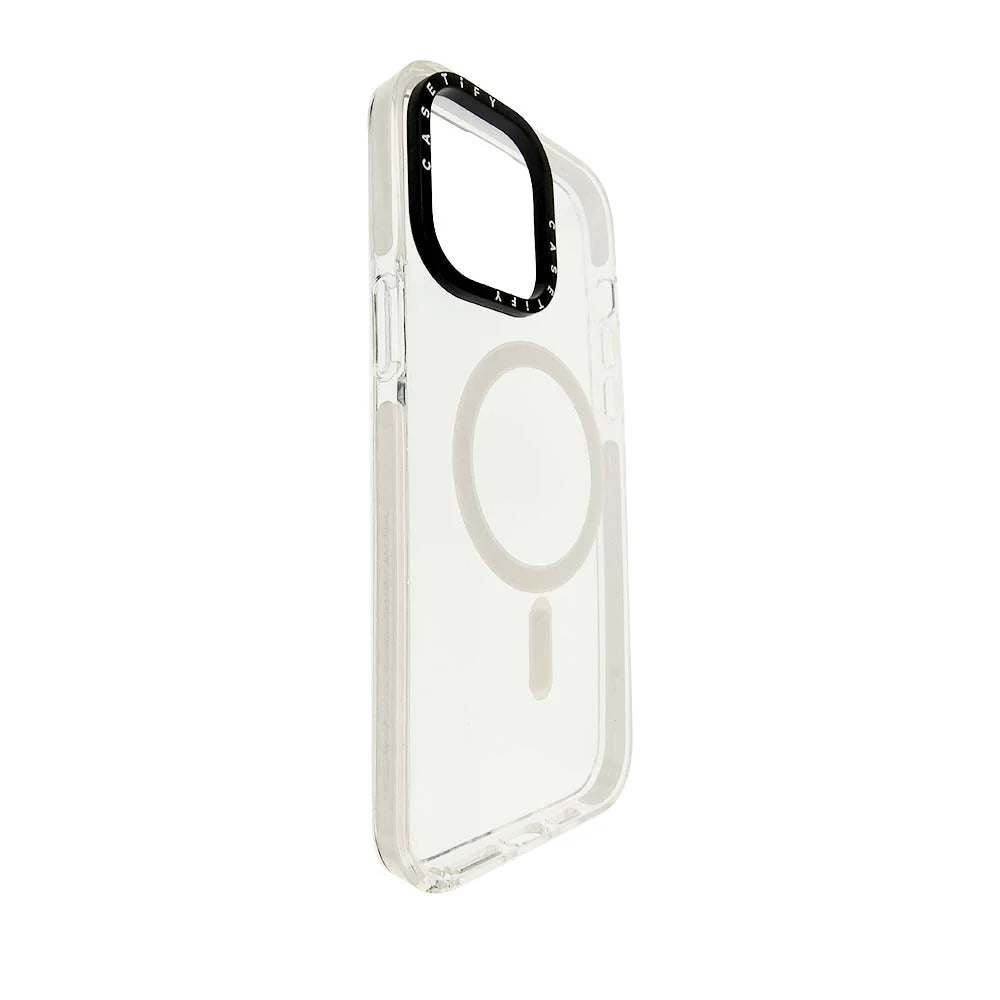 Estuche casetify magsafe iphone 14 pro color blanco