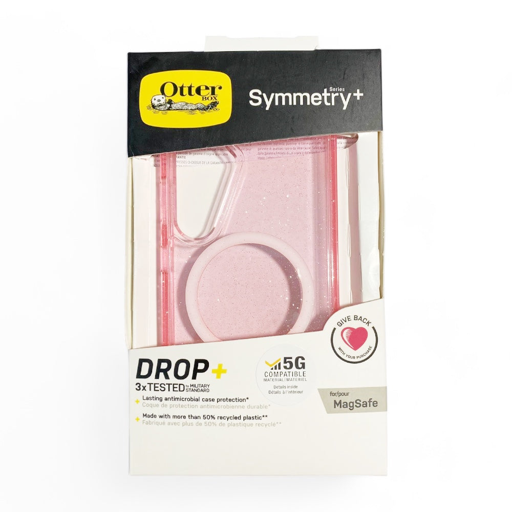 Estuche Otterbox Symmetry MagSafe para Samsung S24 - Transparente/Rosado - 0710002800360228