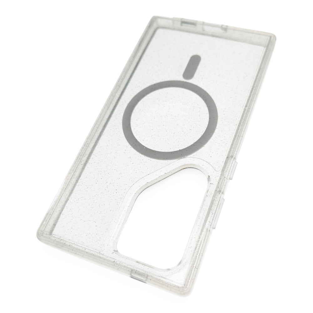 Estuche otterbox symmetry magsafe samsung s24 plus glitter color transparente / rosado