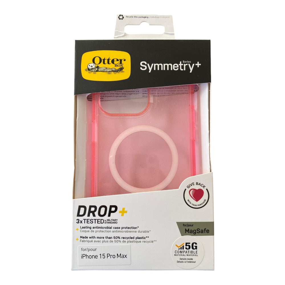 Estuche OtterBox Symmetry iPhone 15 Pro Max - Rosado - 0710002800680198