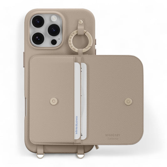 Estuche SwitchEasy Wallet iPhone 16 Pro - Color Café - 0711503600050052