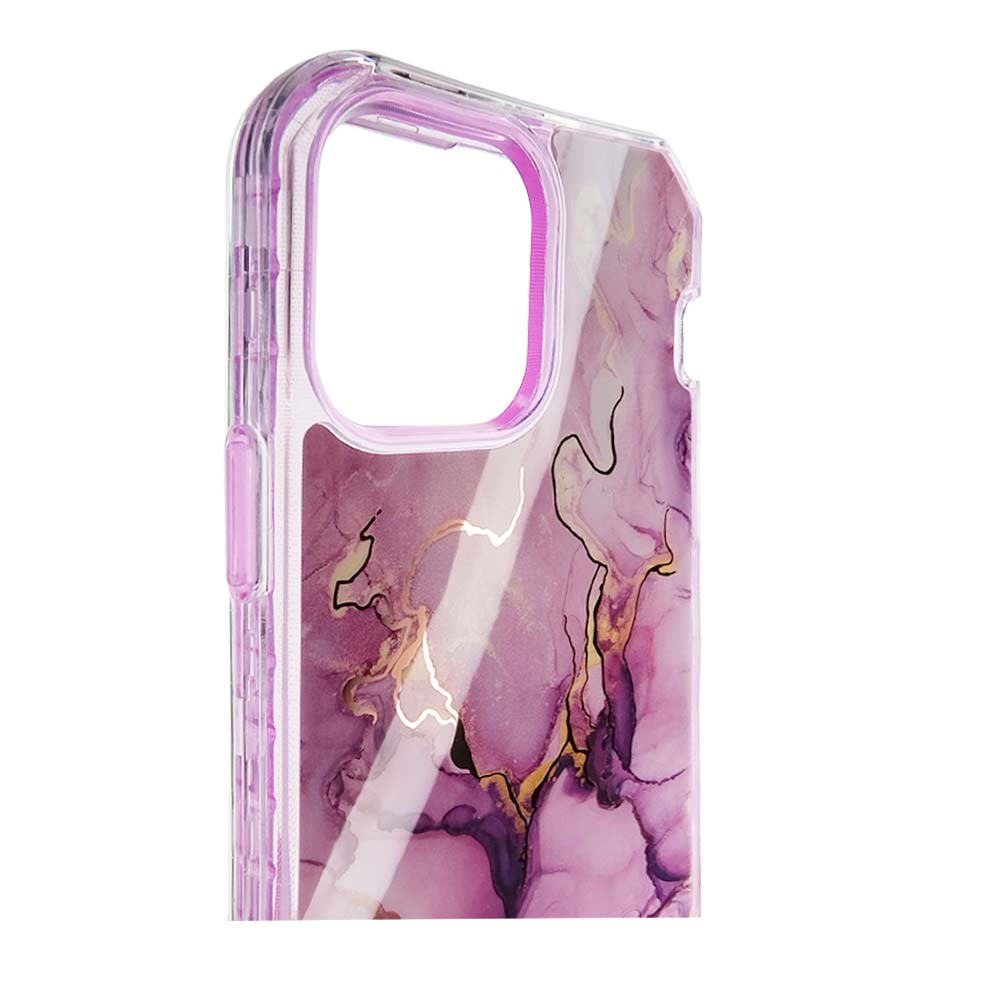 Case el Rey Marble Defender | iPhone 13 Pro Max | Morado