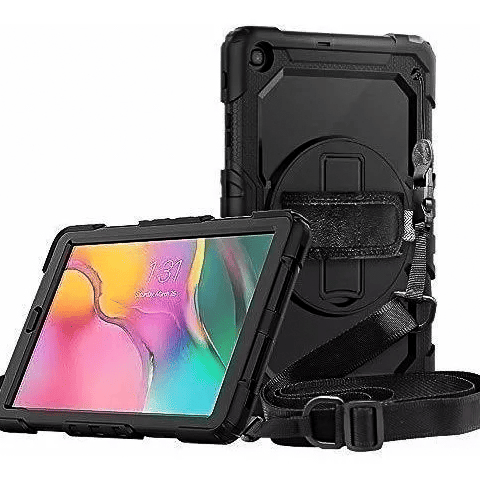 Estuche tablets generico heavy duty samsung a7 t500 , a7 t505 color negro