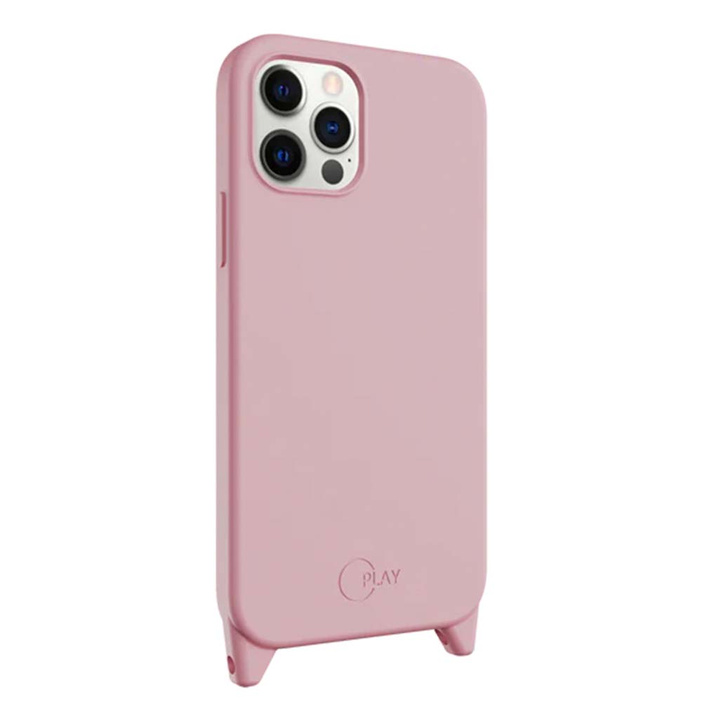 Estuche switcheasy play iphone 12 pro con strap color rosado