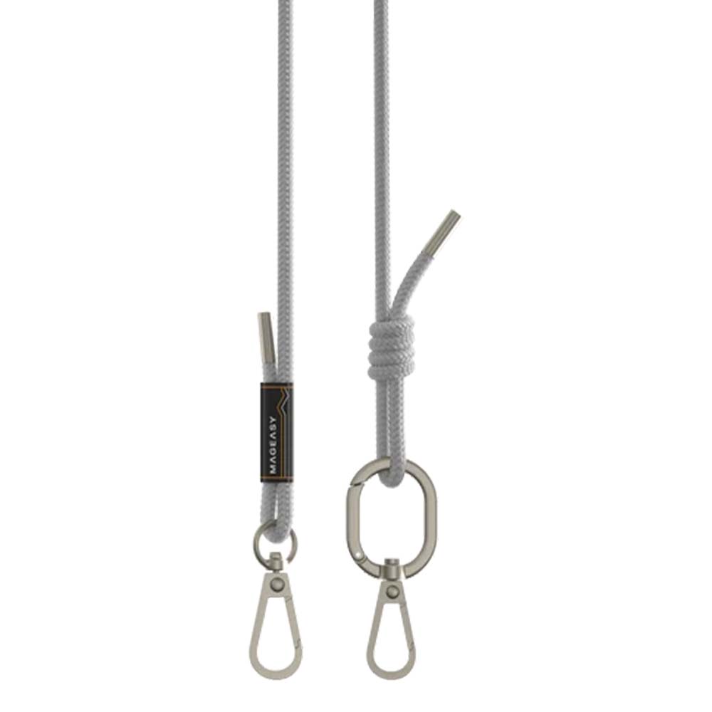 Estuche mageasy roam iphone 15 pro roam + strap color gris