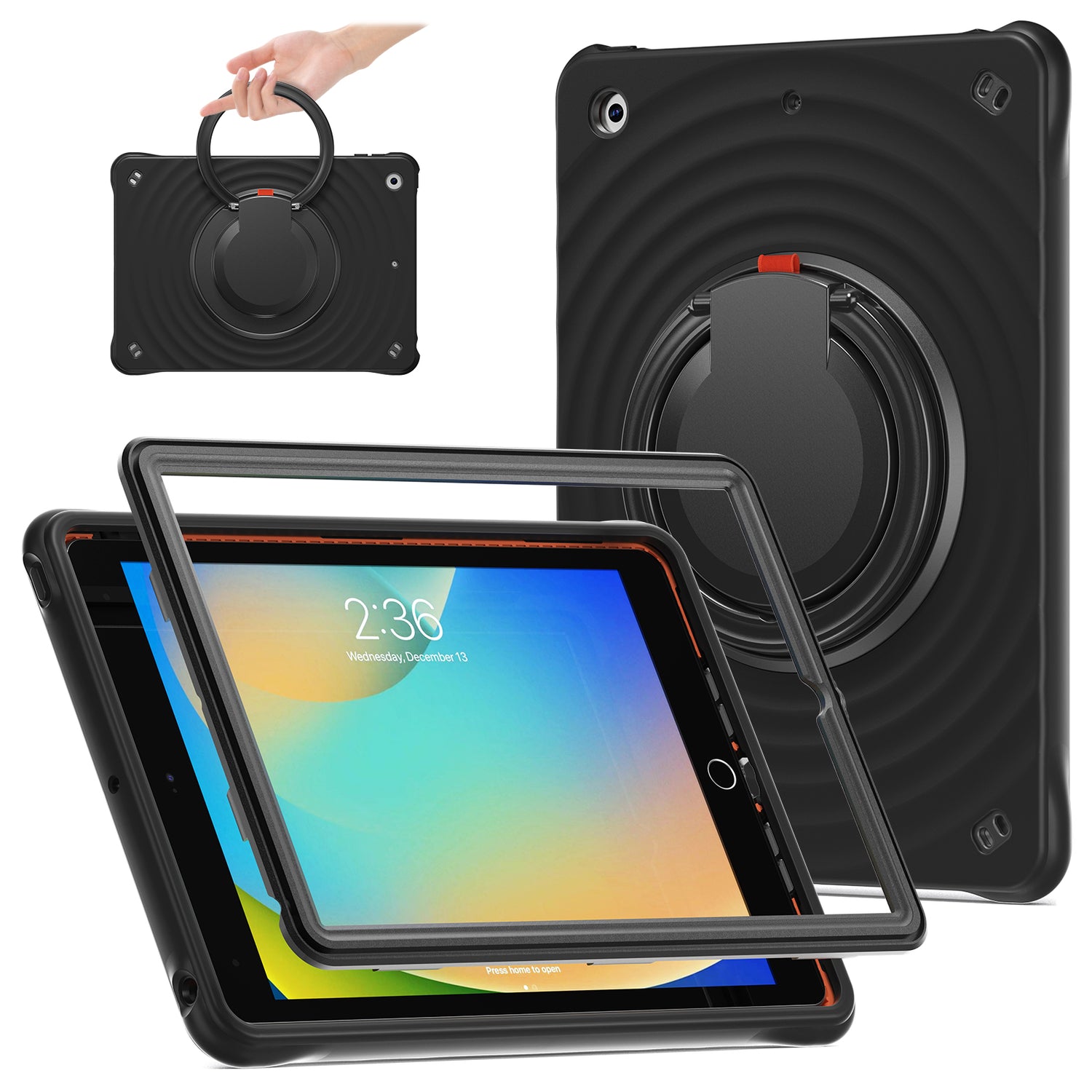 Estuche chief engineer b series modelo ipad 10.2 color negro con strap