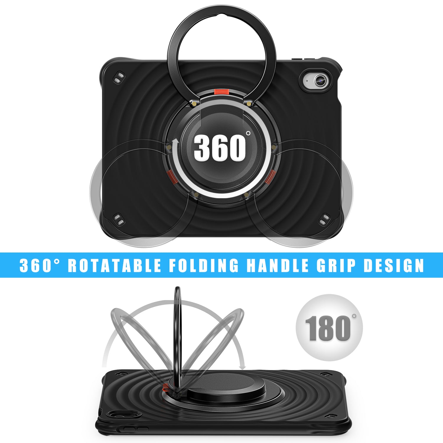 Estuche chief engineer b series modelo ipad 10 th color negro con strap