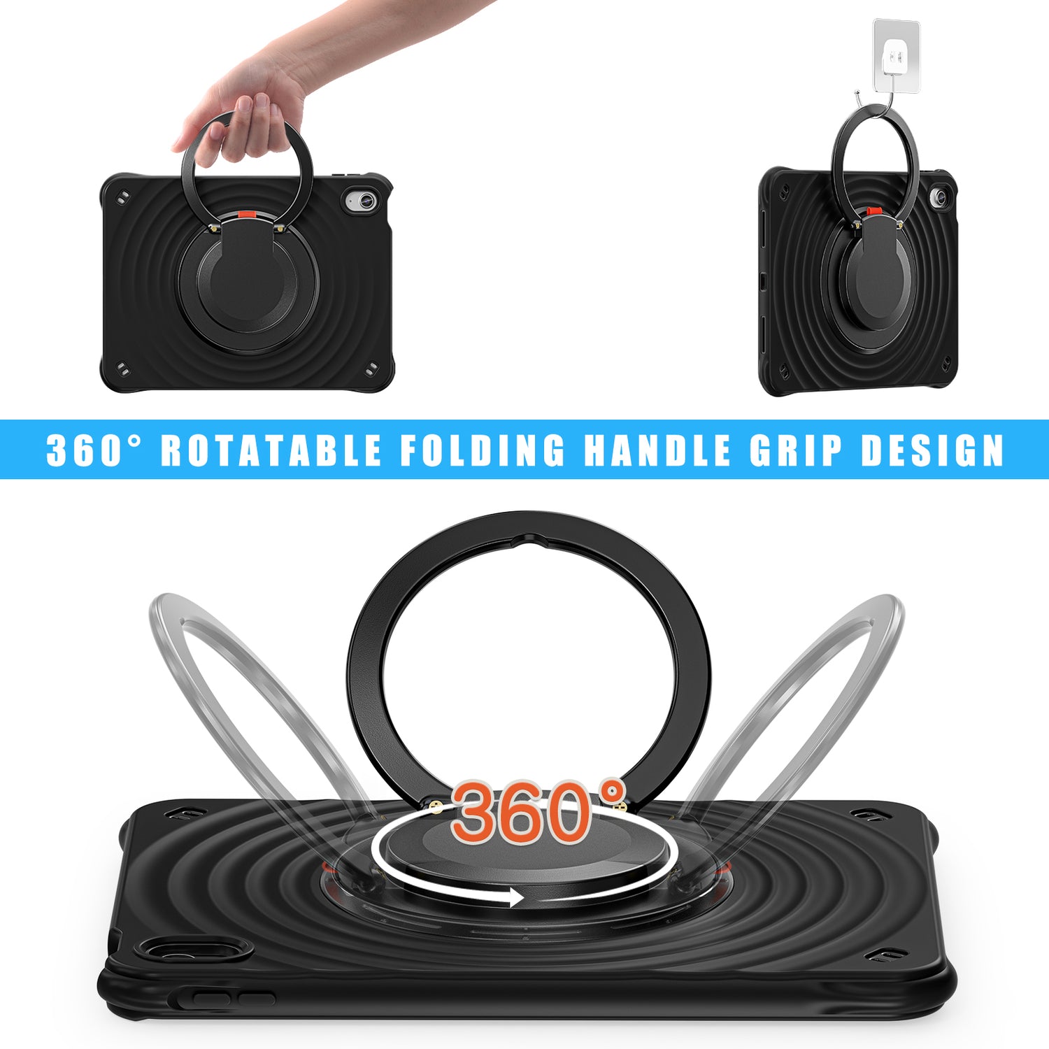 Estuche chief engineer b series modelo ipad 10 th color negro con strap