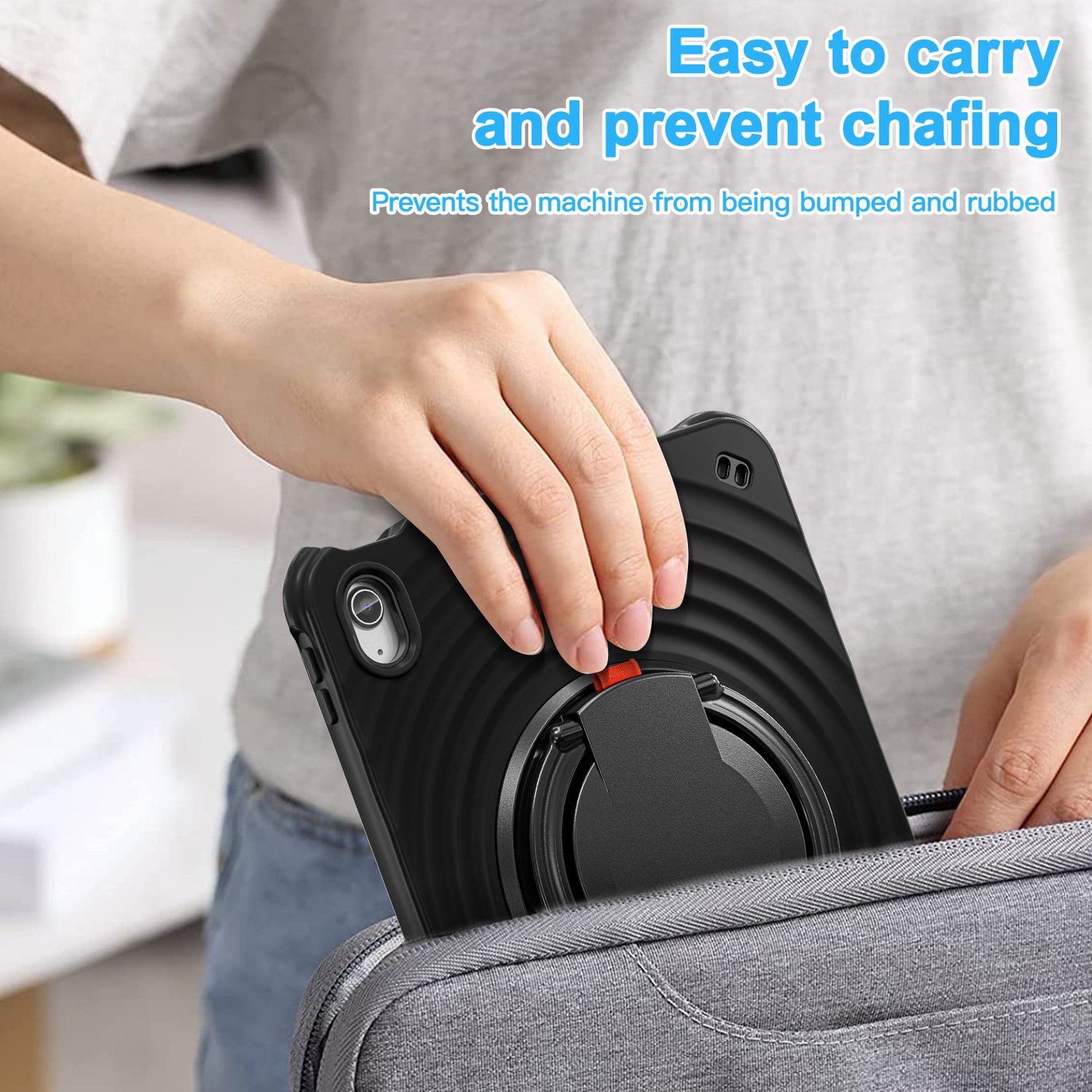 Estuche chief engineer b series modelo ipad 10 th color negro con strap