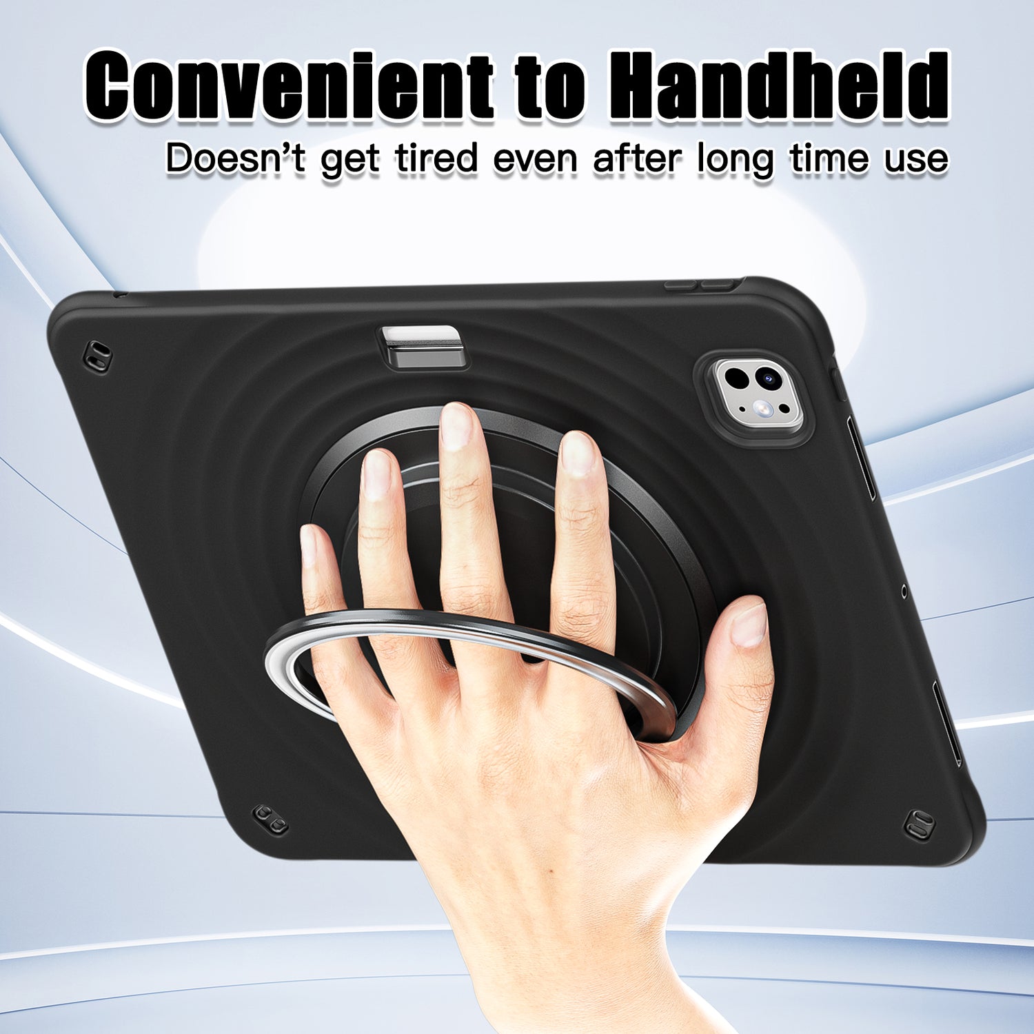 Estuche chief engineer b series modelo ipad pro 13 2024 color negro con strap