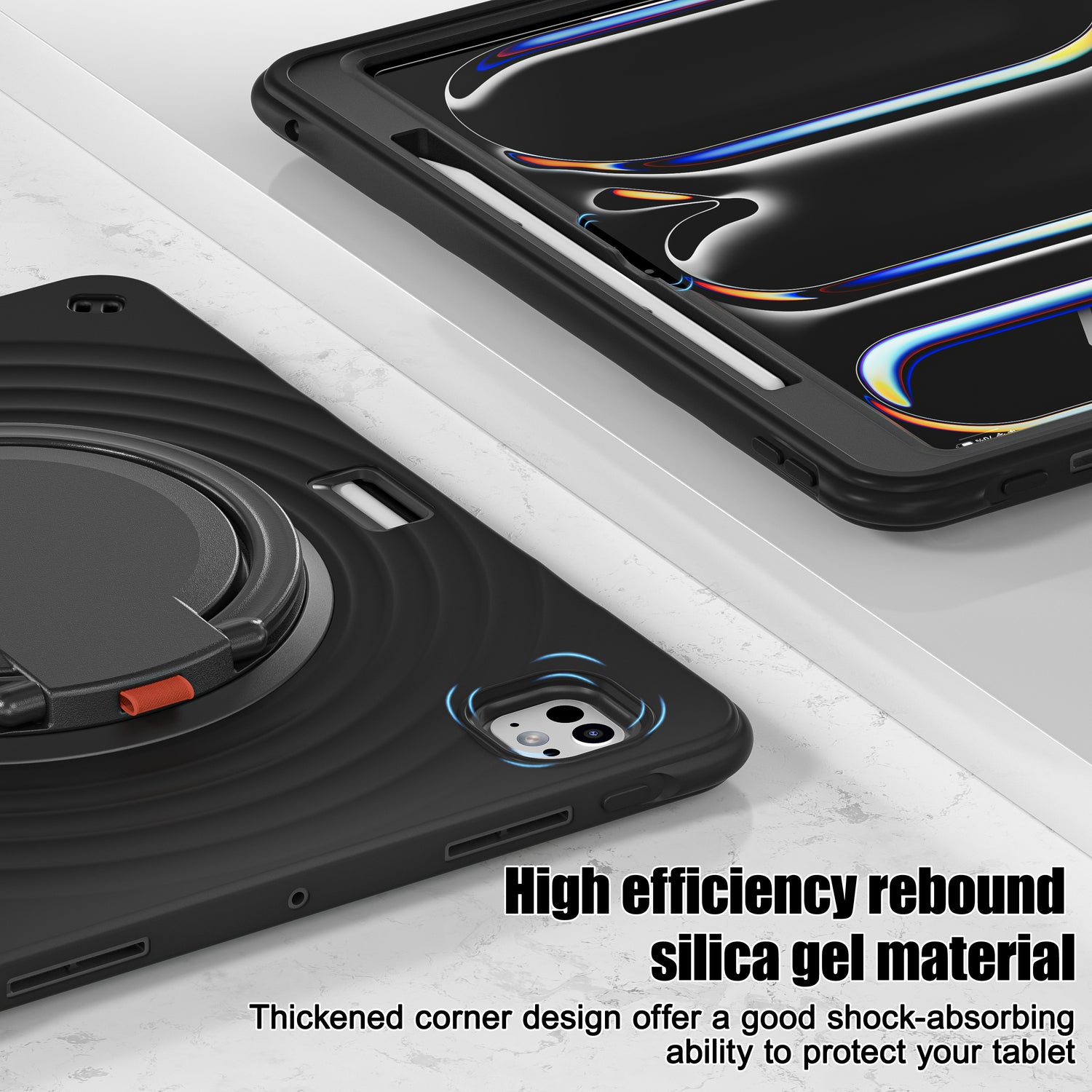 Estuche chief engineer b series modelo ipad pro 13 2024 color negro con strap