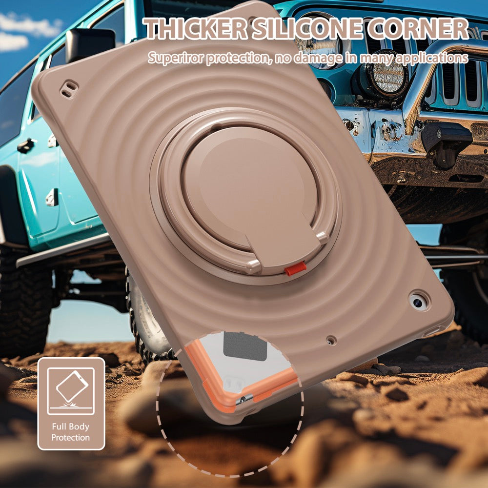 Estuche chief engineer b series modelo ipad 10.2 color cafe con strap