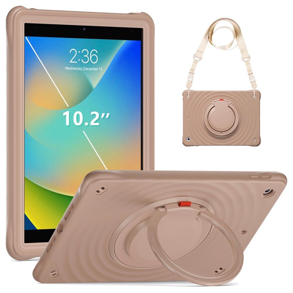 Estuche chief engineer b series modelo ipad 10.2 color cafe con strap