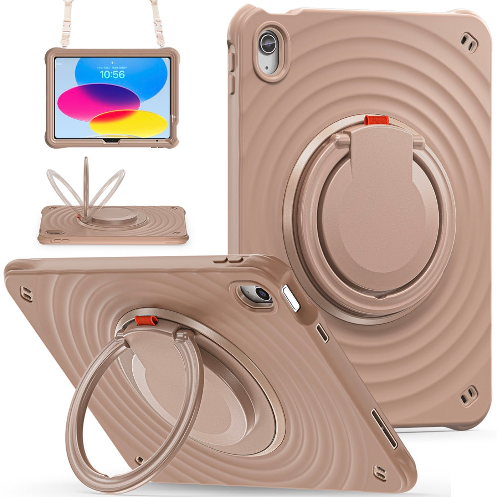 Estuche chief engineer b series modelo ipad 10 th color cafe con strap