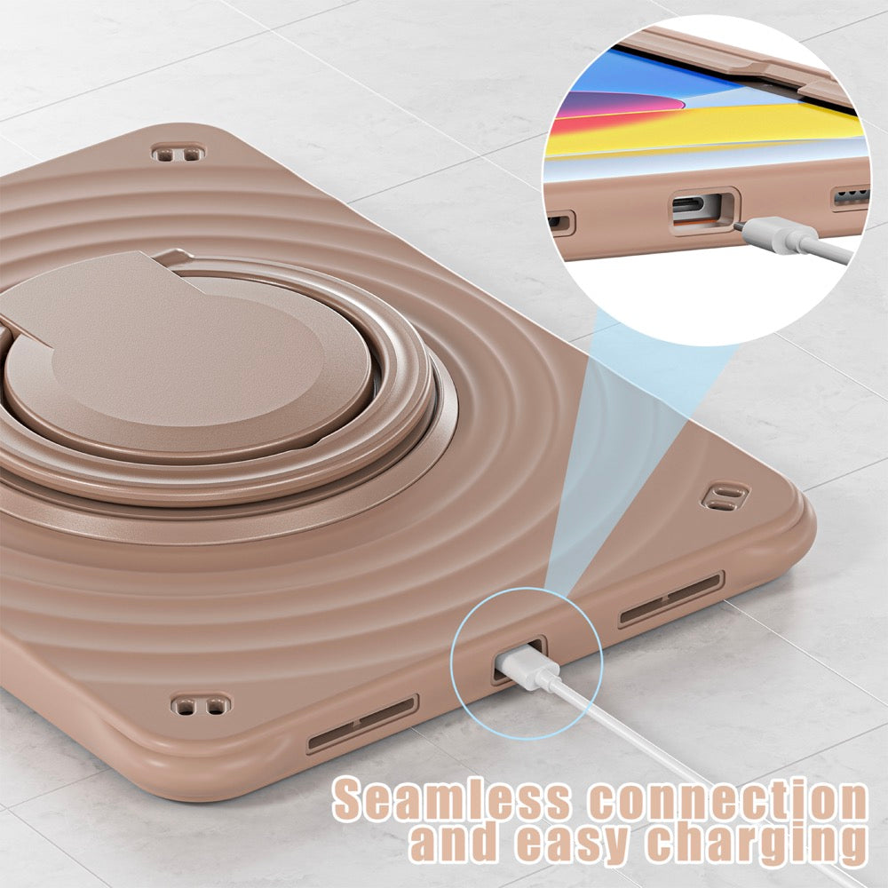 Estuche chief engineer b series modelo ipad 10 th color cafe con strap