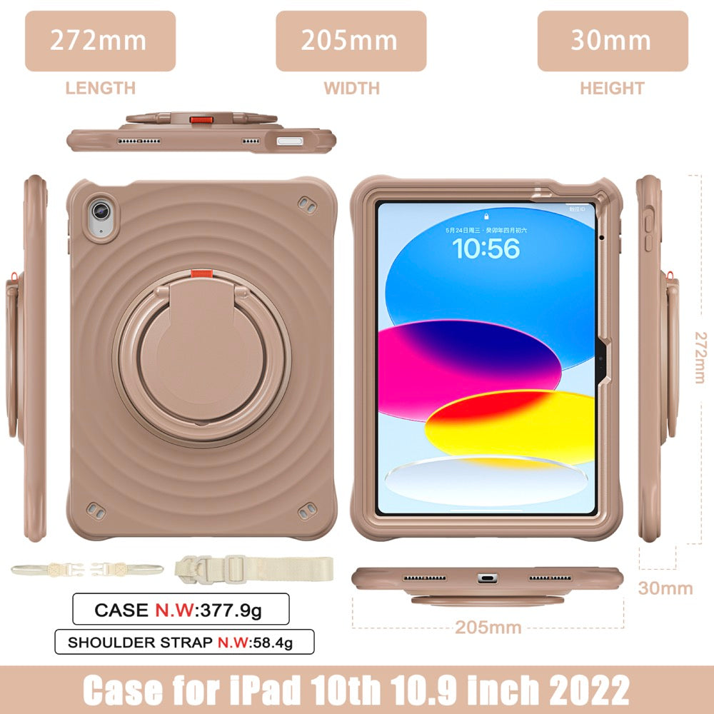 Estuche chief engineer b series modelo ipad 10 th color cafe con strap