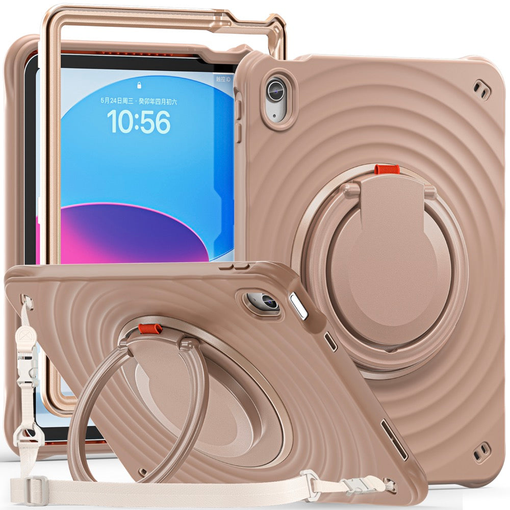 Estuche chief engineer b series modelo ipad 10 th color cafe con strap