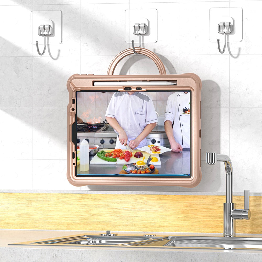 Estuche chief engineer b series modelo ipad air 11 2024 color cafe con strap