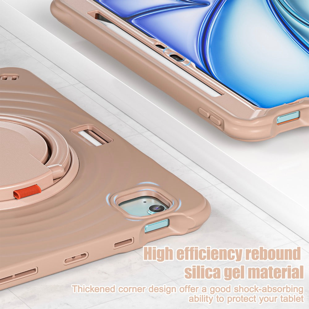 Estuche chief engineer b series modelo ipad air 11 2024 color cafe con strap