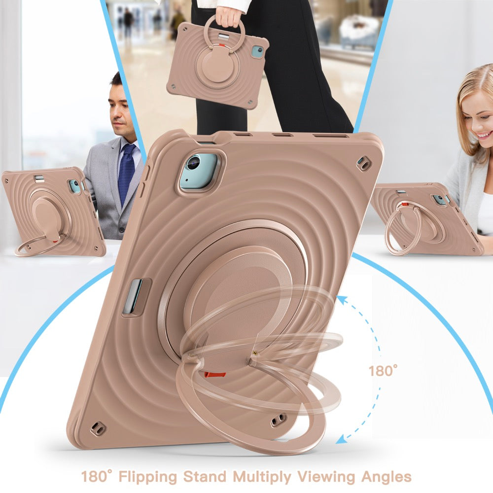 Estuche chief engineer b series modelo ipad air 11 2024 color cafe con strap