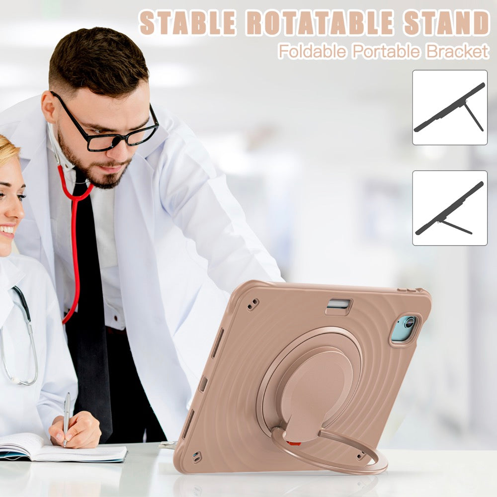 Estuche chief engineer b series modelo ipad air 11 2024 color cafe con strap