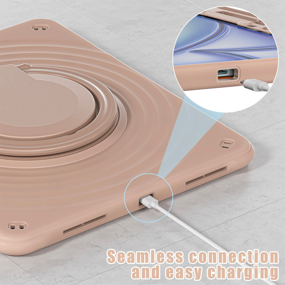 Estuche chief engineer b series modelo ipad air 13 2024 color cafe con strap