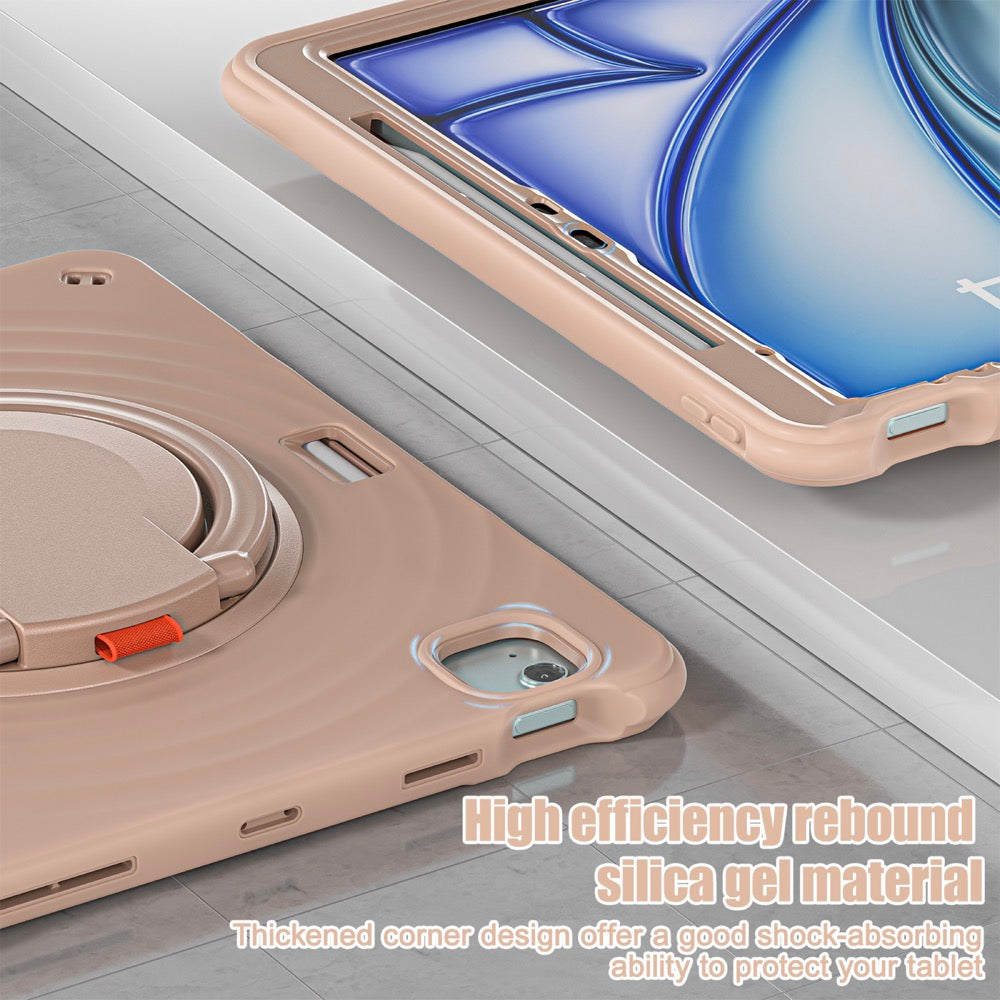 Estuche chief engineer b series modelo ipad air 13 2024 color cafe con strap