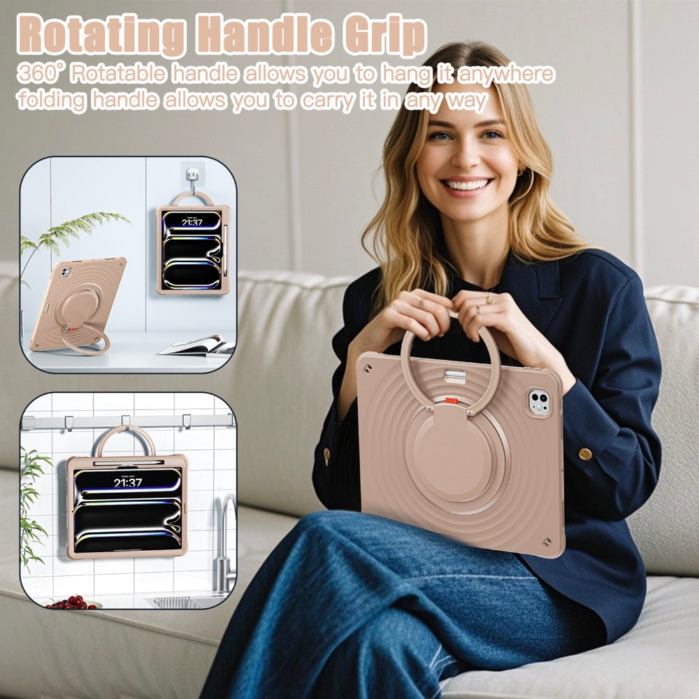 Estuche chief engineer b series modelo ipad pro 13 2024 color cafe con strap