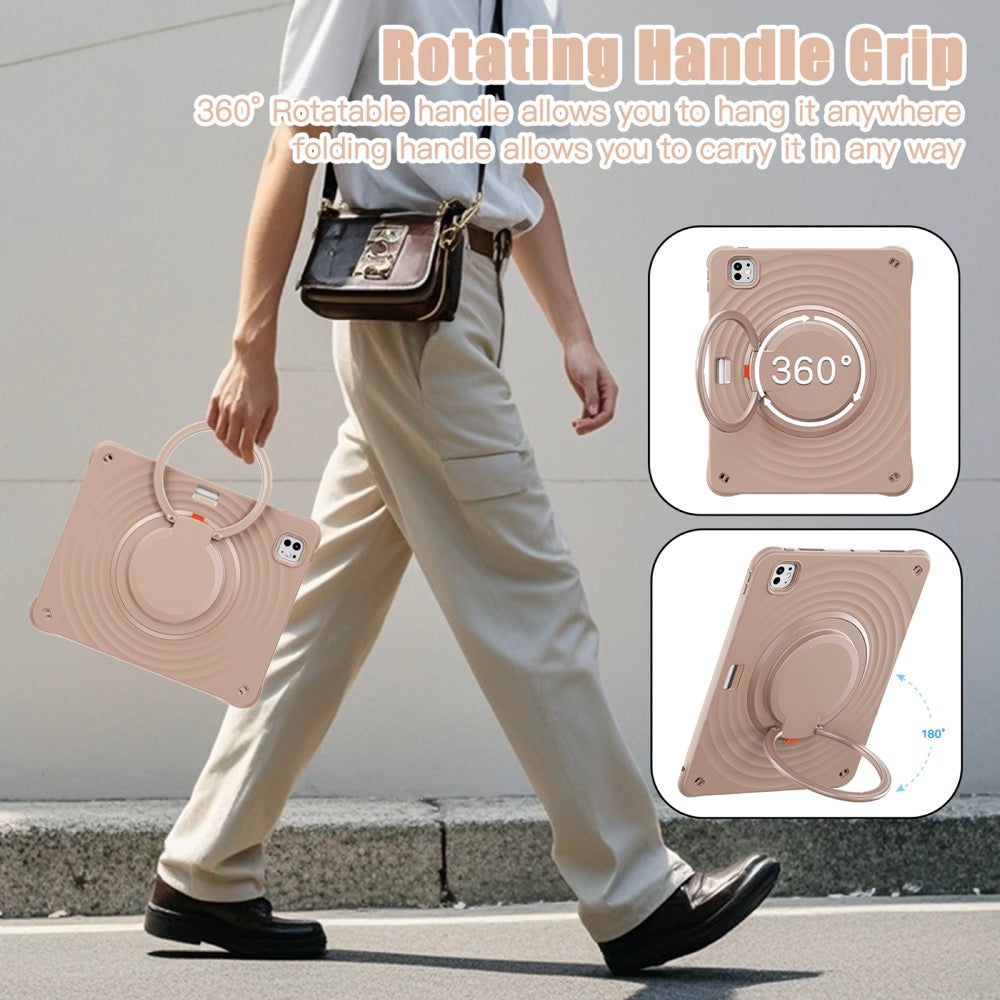 Estuche chief engineer b series modelo ipad pro 13 2024 color cafe con strap