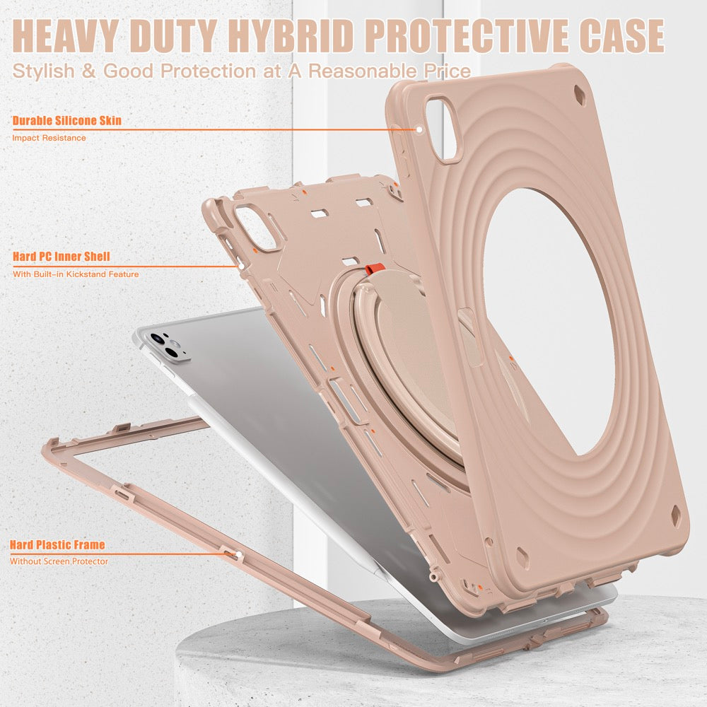Estuche chief engineer b series modelo ipad pro 13 2024 color cafe con strap