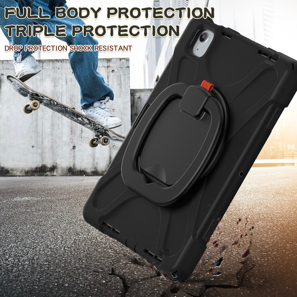 Estuche pirate b series modelo ipad air 11 2024 color negro con strap