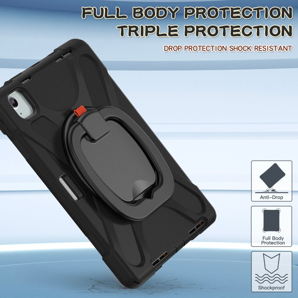 Estuche pirate b series modelo ipad air 11 2024 color negro con strap