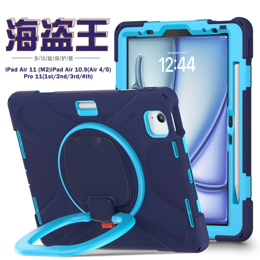 Estuche Pirate B Series para iPad Air 11 2024 - Azul Marino/Celeste - 0714000012