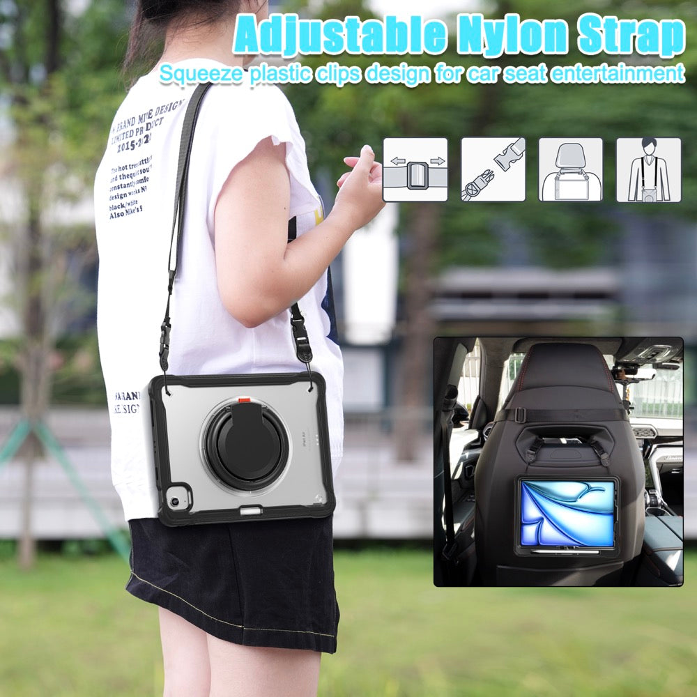 Estuche popeye b series modelo ipad air 11 2024 color transparente sin strap